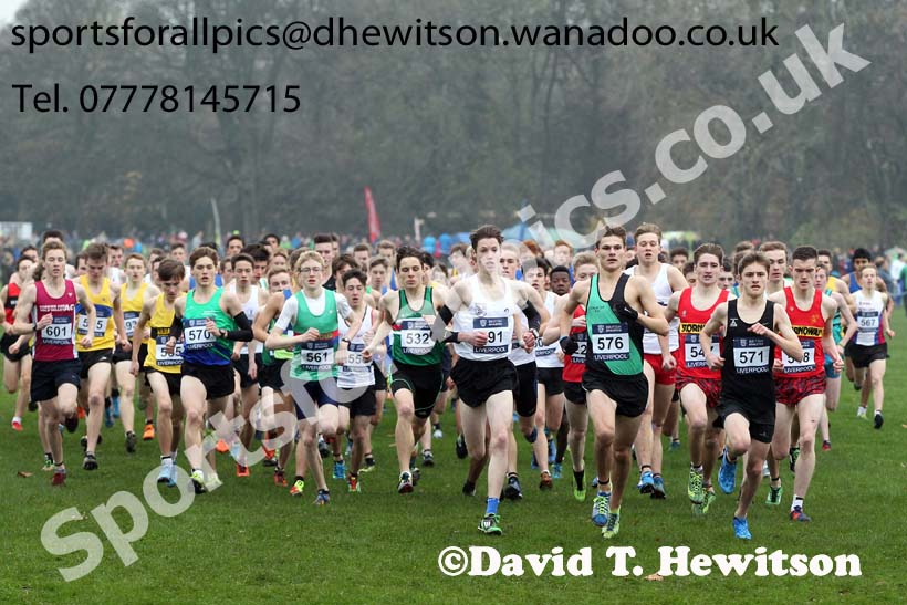 Men's under-17s European Cross Country Trials, Sefton Park, Liverpool. Photo: David T. Hewitson/Sports for All Pics